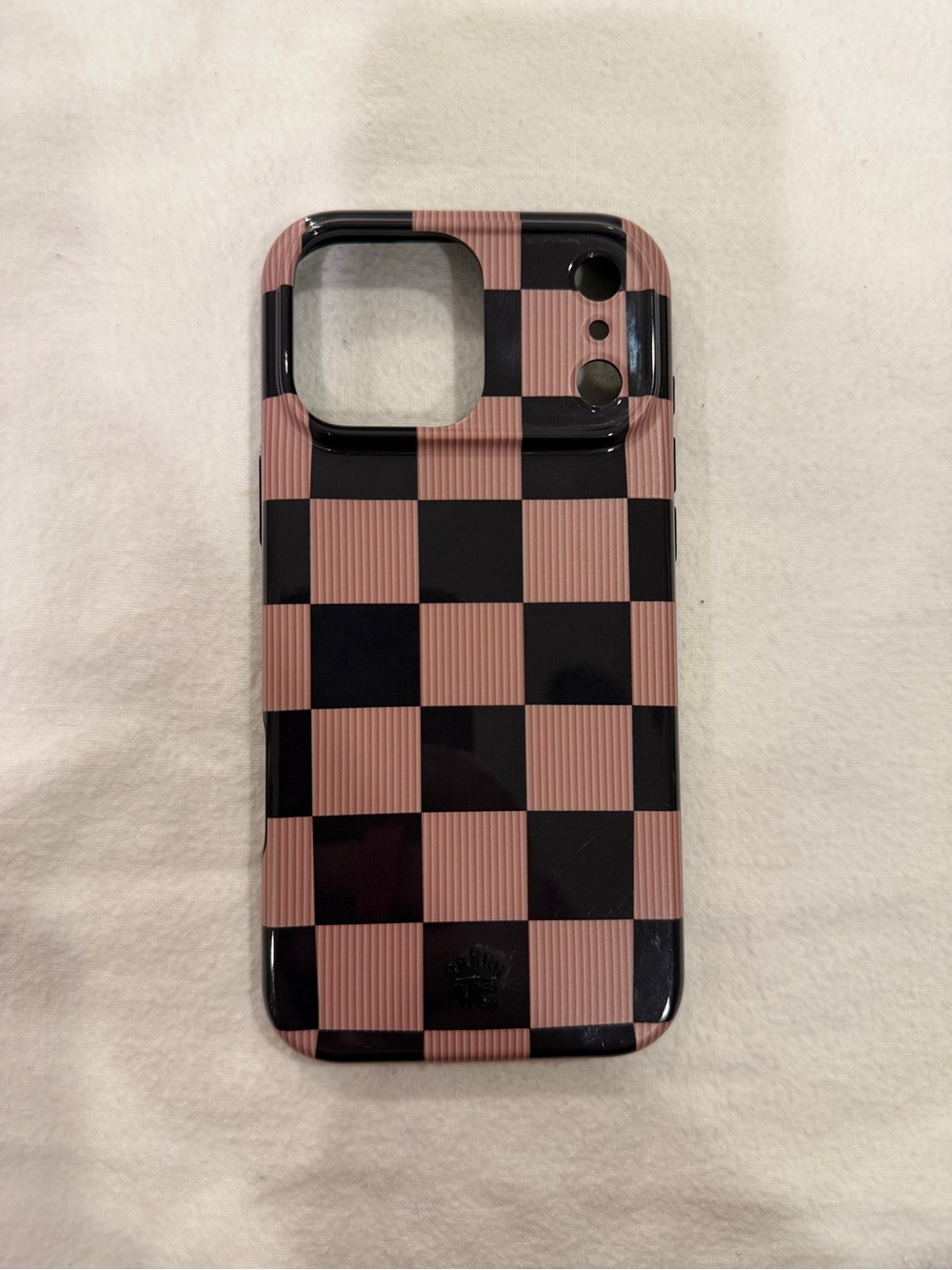 Mocha Vibe Checkered iPhone 17 Pro Max Case